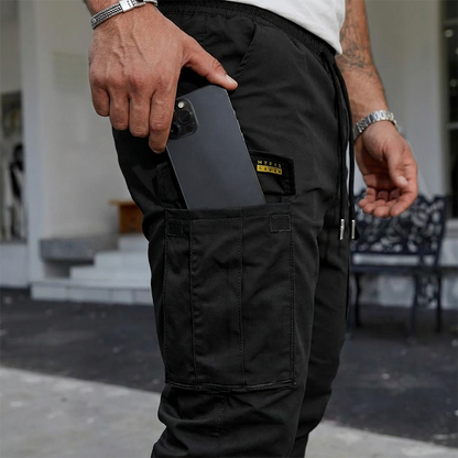 👖🌿Férfi cargo nadrág mindennapi viseletre, zsinórral🔥