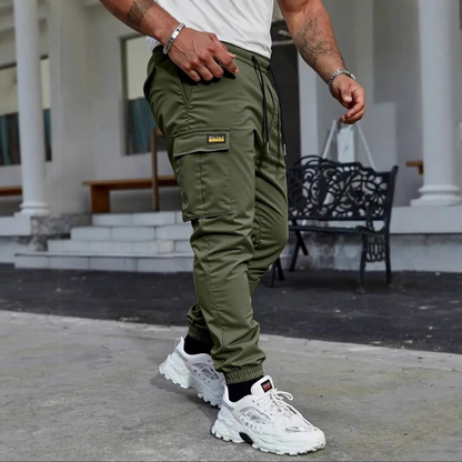 👖🌿Férfi cargo nadrág mindennapi viseletre, zsinórral🔥