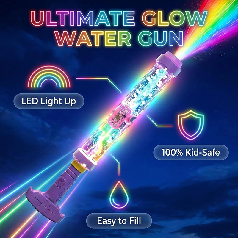 ✨🌈 Vízis játék szivattyúval és sötétben világító LED-del💦