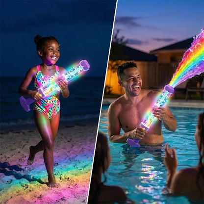 ✨🌈 Vízis játék szivattyúval és sötétben világító LED-del💦