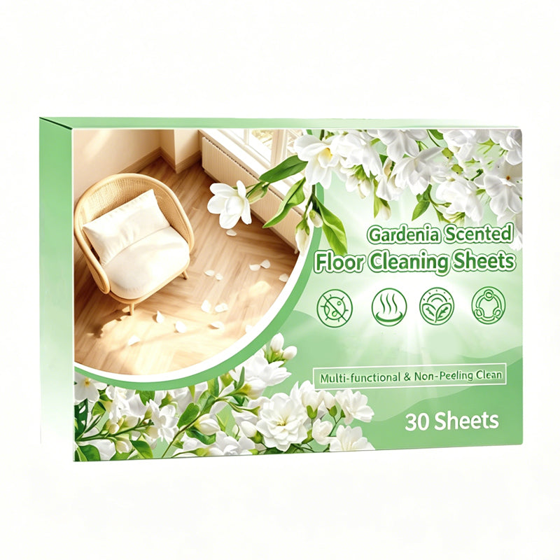 🌸 Tisztítsa és védje a padlót – Antibakteriális gardénia illatú padlótisztító lapok (30 lap, azonnal oldódó) – Utánvétes 🧼