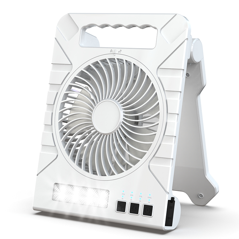 🍃Kettős teljesítményű kültéri ventilátor napelemmel és lámpával