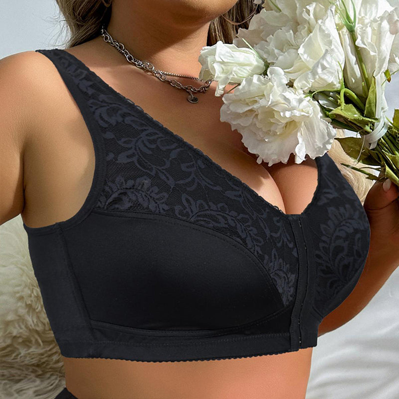Plus Size Comfort Bra with Front Closure Design
