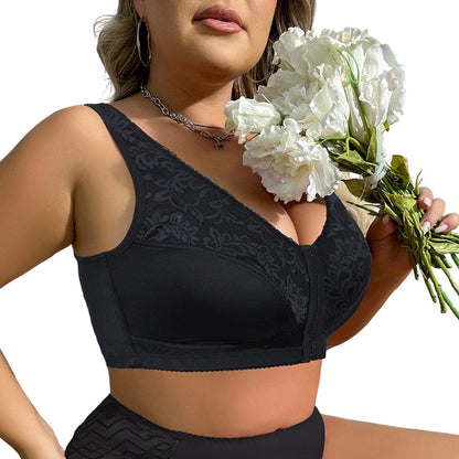 Plus Size Comfort Bra with Front Closure Design