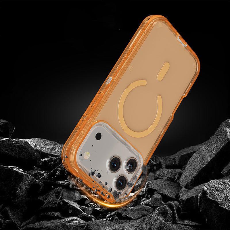 📱 Átlátszó mágneses ütésálló tok iPhone 13–17 szériához✨