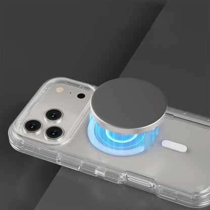 📱 Átlátszó mágneses ütésálló tok iPhone 13–17 szériához✨