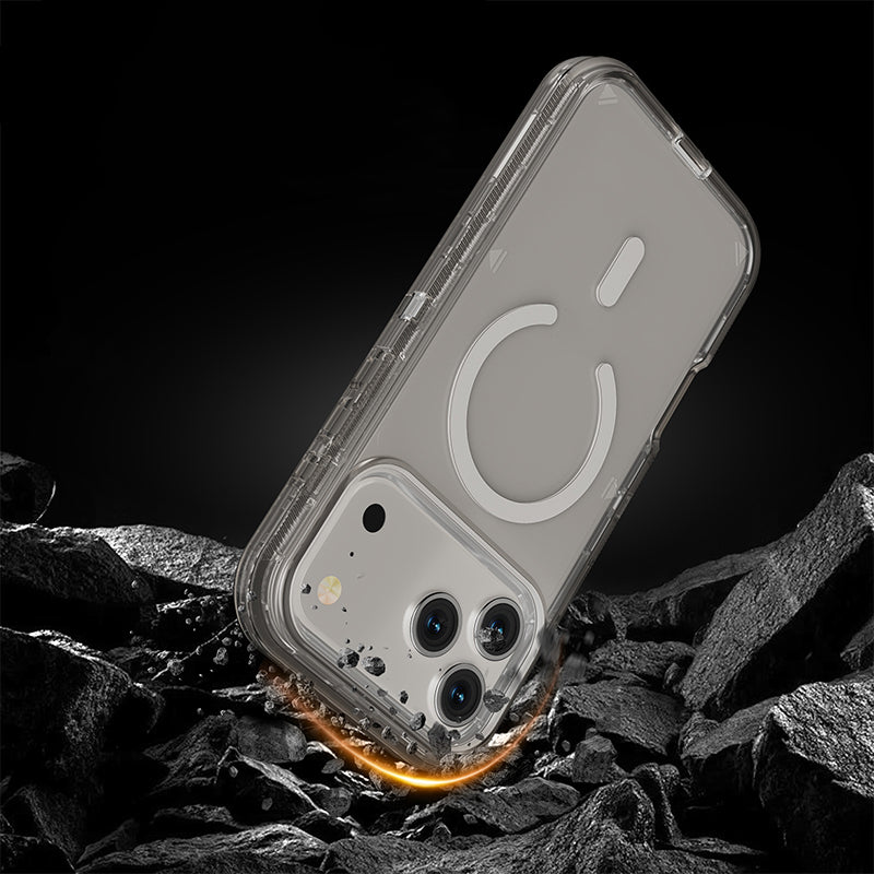 📱 Átlátszó mágneses ütésálló tok iPhone 13–17 szériához✨