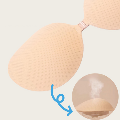 【1+1 ingyen】🔥 💎 Elöl záródó tépőzáras push-up melltartó - Mély V alakú, újrafelhasználható, öntapadós kosarak