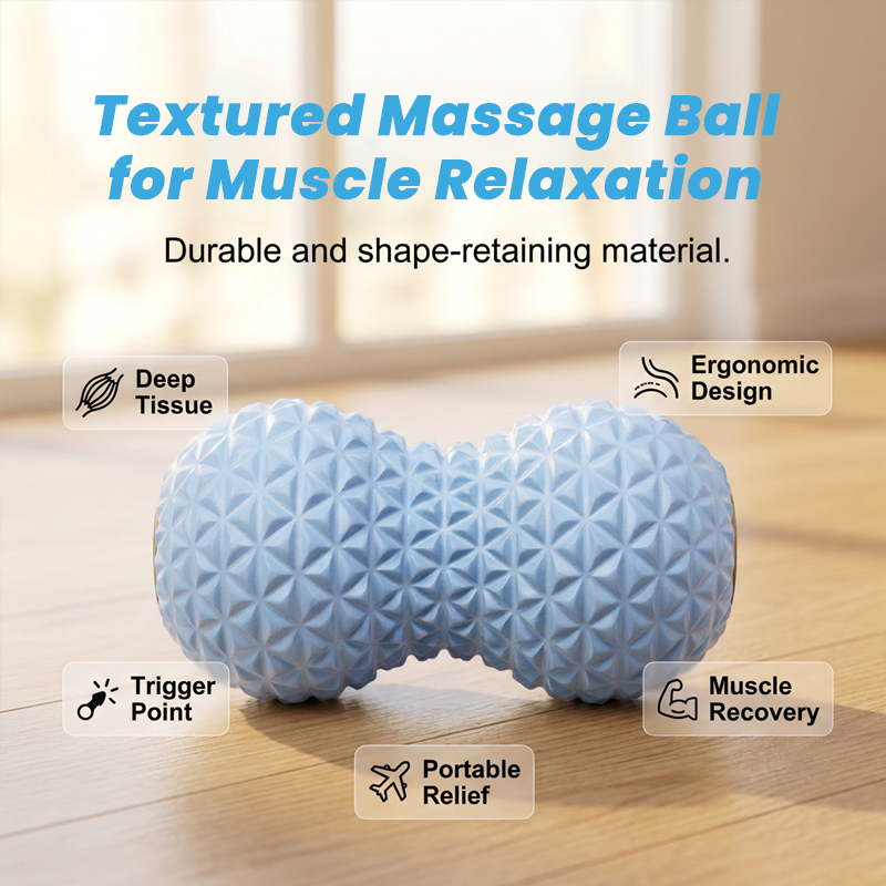 🏋️ Texturált masszázsgolyó az izmok ellazításához | Mélyszöveti, triggerpont-, myofasciális masszázs – Utánvéttel ✨