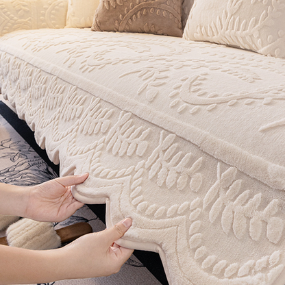 🛋️ 🐰 Műnyúlszőr kanapéhuzat – csúszásgátló és rendkívül puha ✨