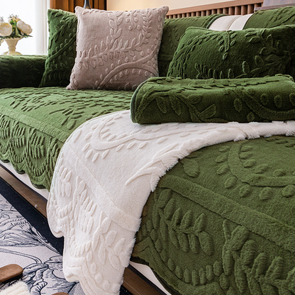 🛋️ 🐰 Műnyúlszőr kanapéhuzat – csúszásgátló és rendkívül puha ✨