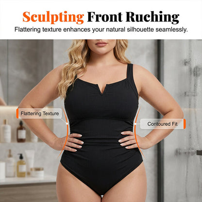 👙Egyrészes fürdőruha plus size méreteknek haskontrollal🖤💥