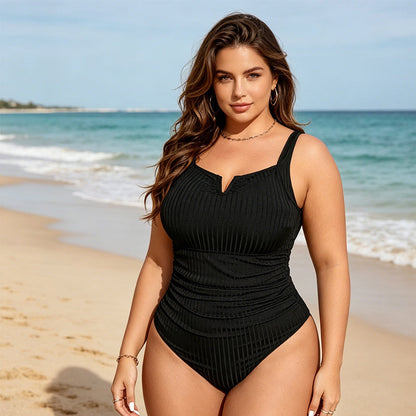 👙Egyrészes fürdőruha plus size méreteknek haskontrollal🖤💥