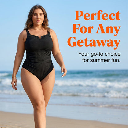 👙Egyrészes fürdőruha plus size méreteknek haskontrollal🖤💥