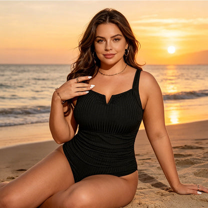👙Egyrészes fürdőruha plus size méreteknek haskontrollal🖤💥