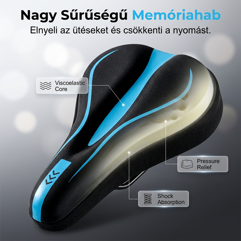 🚴Ergonomikus memóriahabos kerékpár nyereghuzat