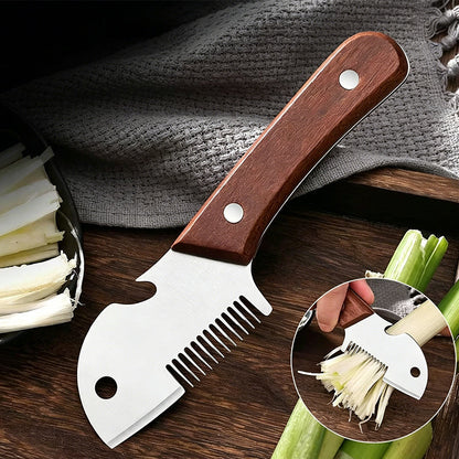 🌱Többfunkciós zöldhagyma-szeletelő és reszelő kés🔪