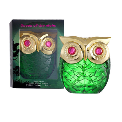 🦉✨ Parfüm egyedi, bagoly alakú üvegben, 100 ml – keleti, virágos és fás illat, kávéval, vaníliával és jázminnal 🌙
