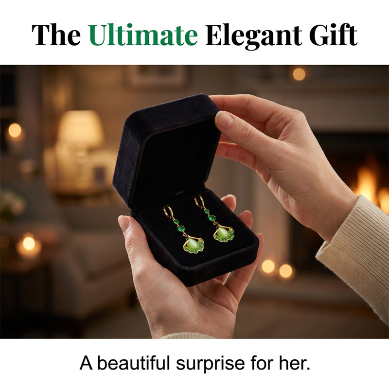 【1+1-et ingyen】Elegáns ginkgo-levél mintás rojtos fülbevalók