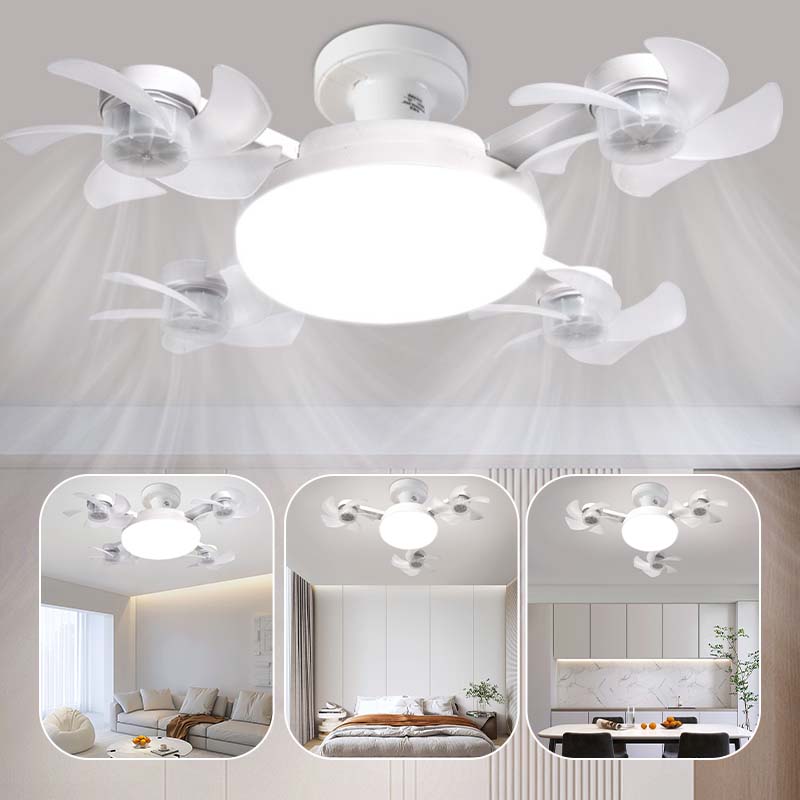 🌀 Mennyezeti ventilátor LED-lámpával és távirányítóval