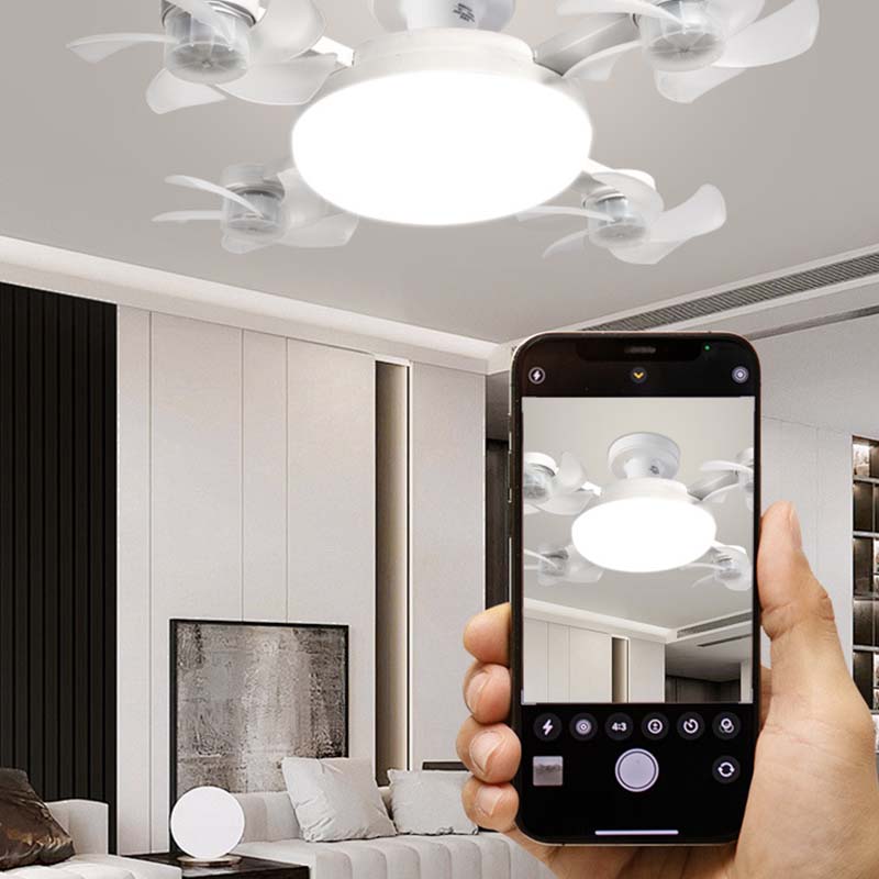 🌀 Mennyezeti ventilátor LED-lámpával és távirányítóval