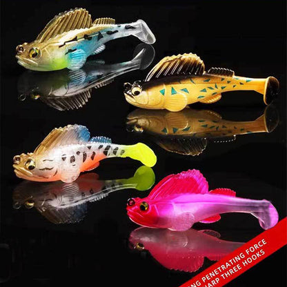 🎣✨A műcsali-mesterek ajánlása – 5 darabos T-alakú hátsó lágycsali-készlet (tárolódobozzal együtt)🦦