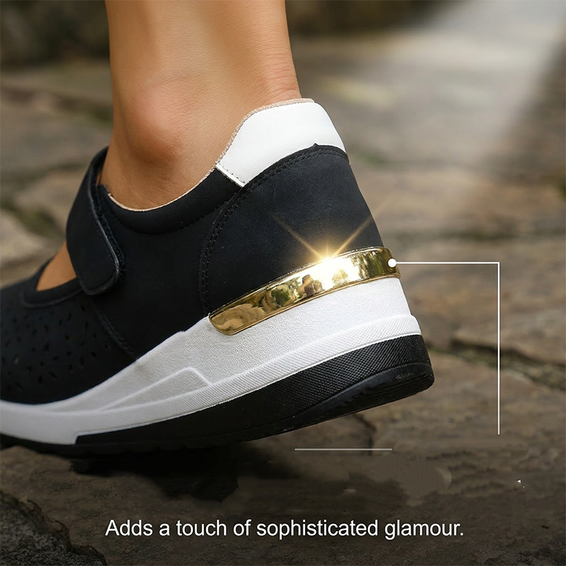 👟 Női, lélegző, áttört, vastag talpú cipő – egész napos kényelem és divat 🔥