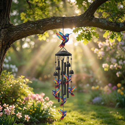 🕊️🙏 Retro fém emlékfúvócsengő kertbe – Időtlen szépség, nyugtató hangulat és a szívhez szóló emlék megörökítése 🎐🍃
