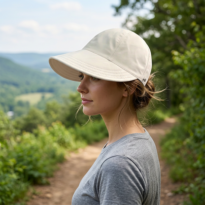 ✨ Női, UPF 50+ védelemmel rendelkező, elegáns, összecsukható napkalap – Összecsukható, lélegző 🌞👒