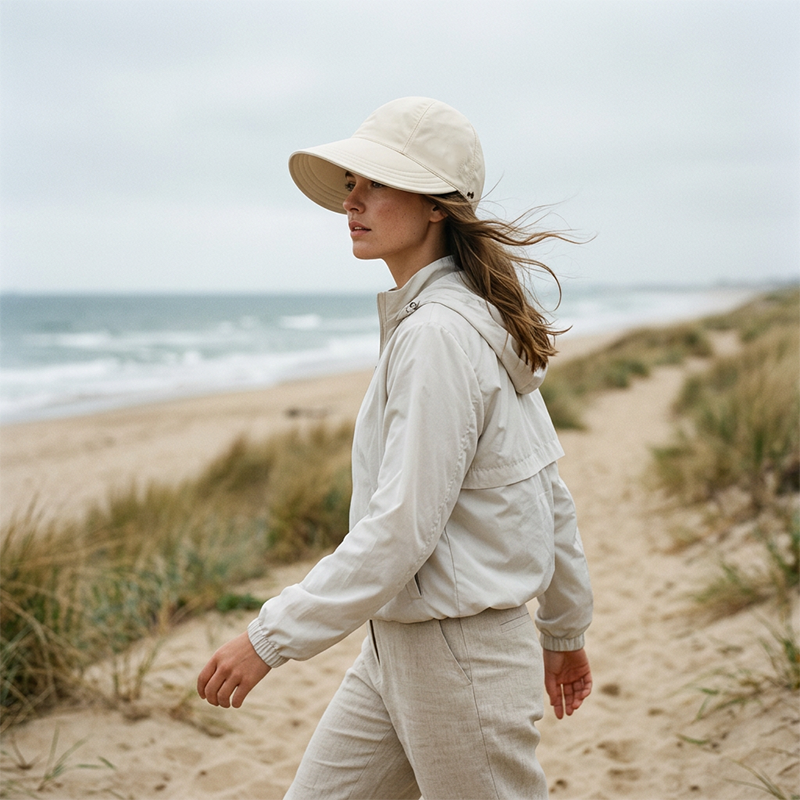 ✨ Női, UPF 50+ védelemmel rendelkező, elegáns, összecsukható napkalap – Összecsukható, lélegző 🌞👒