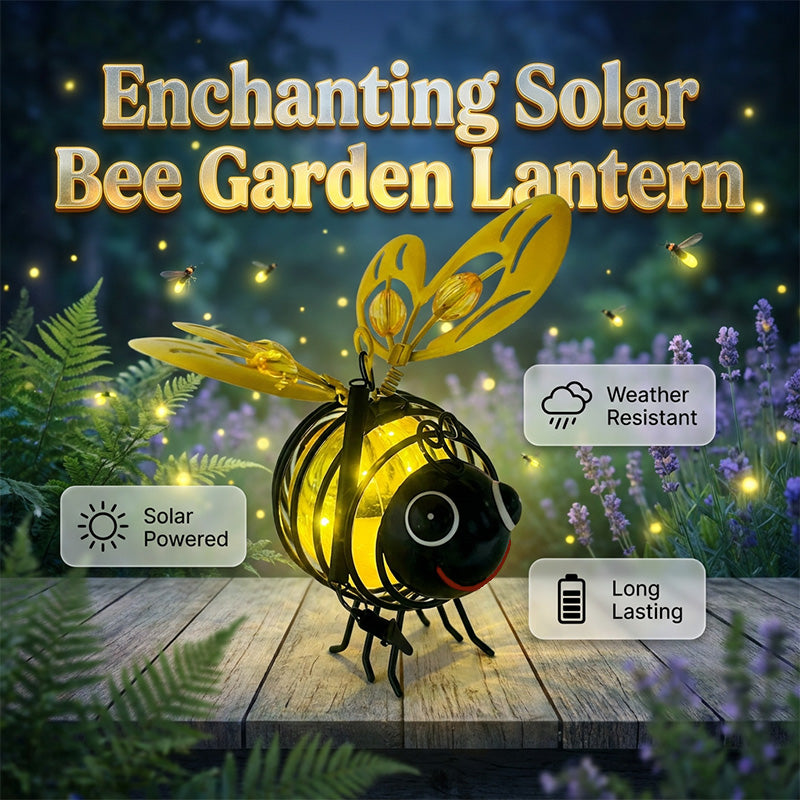 🐝 Varázsoljon bájt a kertjébe – Napelemes függő méh lámpa szív alakú szárnyakkal – Utánvétes 🌻💡