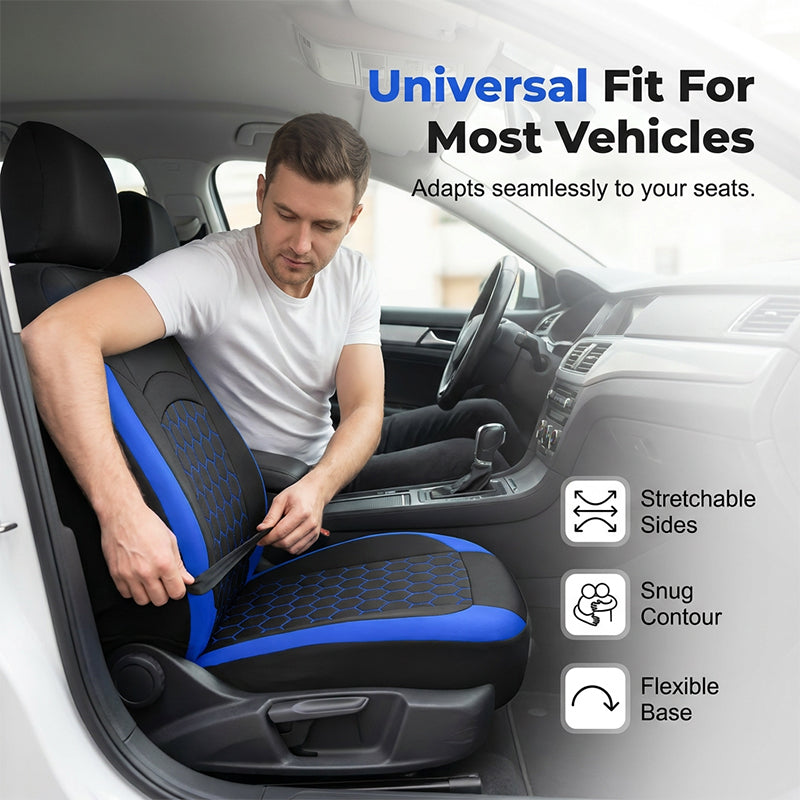 🚗✨ Univerzális 9 részes autóüléshuzat-szett – Elegáns védelem minden 5 üléses autóhoz