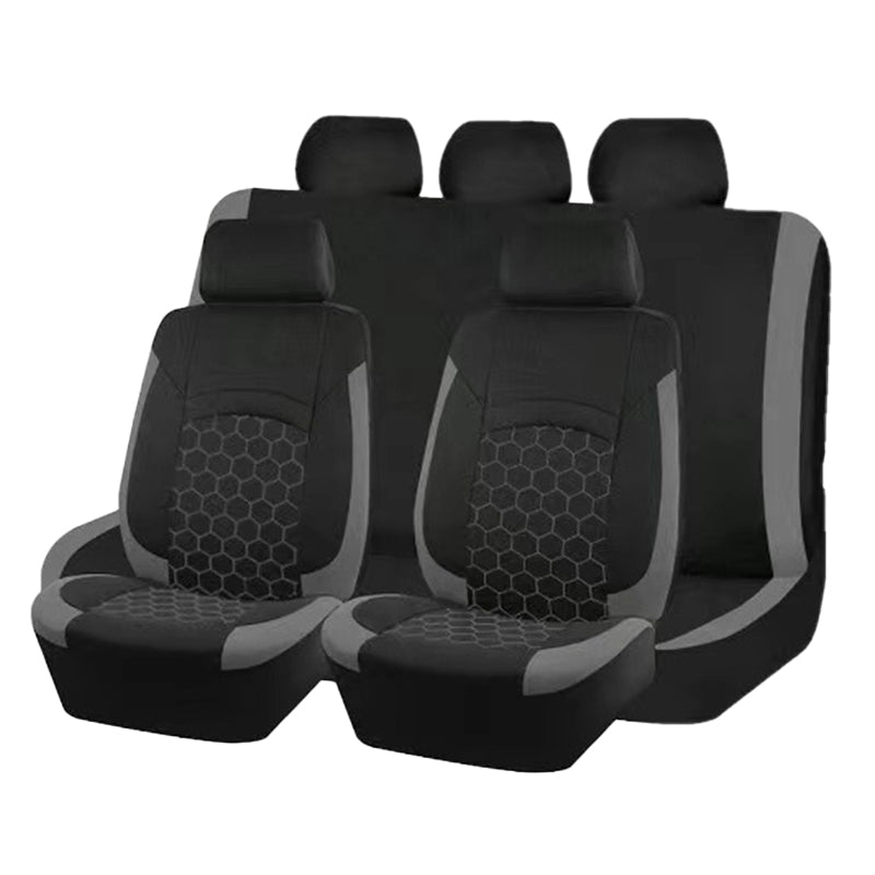 🚗✨ Univerzális 9 részes autóüléshuzat-szett – Elegáns védelem minden 5 üléses autóhoz