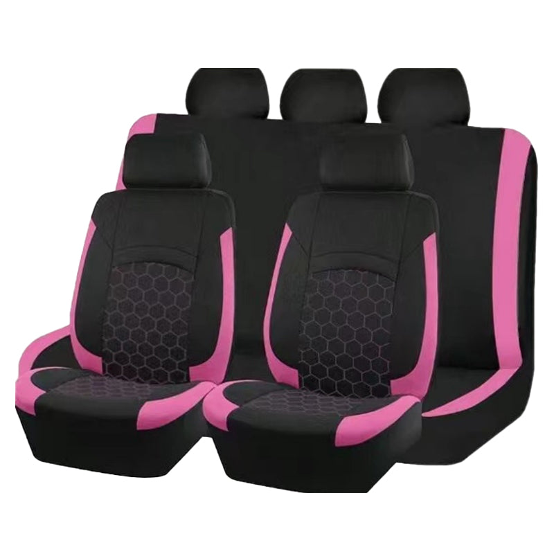 🚗✨ Univerzális 9 részes autóüléshuzat-szett – Elegáns védelem minden 5 üléses autóhoz