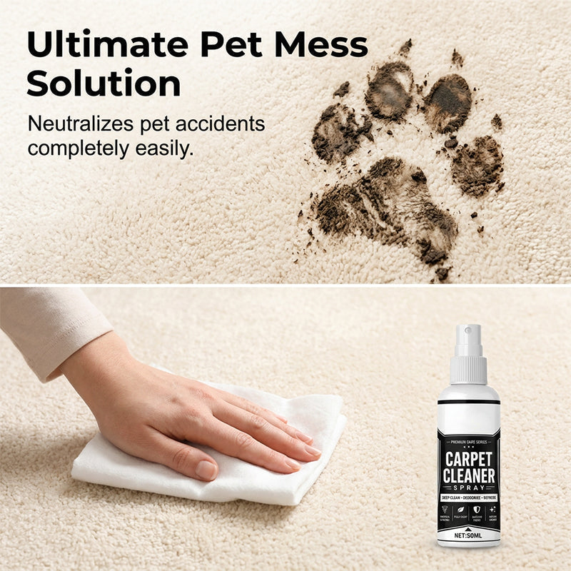 ✨🧼 Mélytisztító szőnyegtisztító spray: célzott folteltávolítás és szagsemlegesítés 🌿🐾