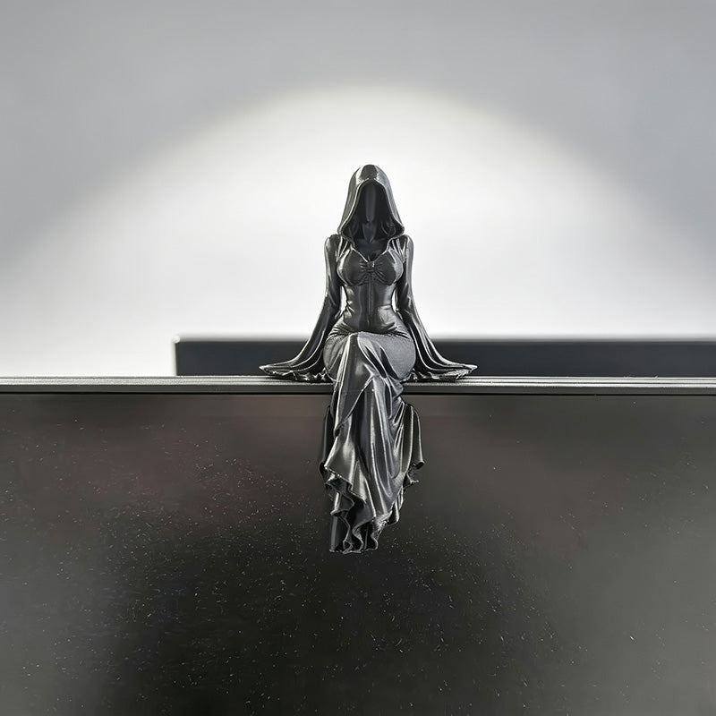 🖤 Hozd el a sötét eleganciát otthonodba – A Halál Istennőjének részletgazdag gótikus szobra ✨