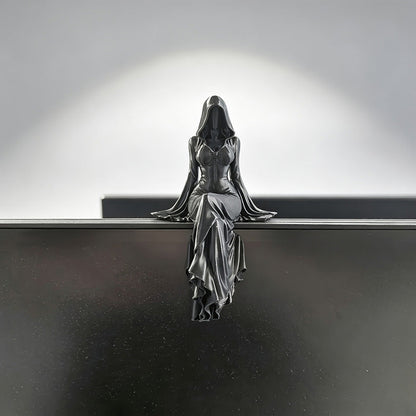 🖤 Hozd el a sötét eleganciát otthonodba – A Halál Istennőjének részletgazdag gótikus szobra ✨