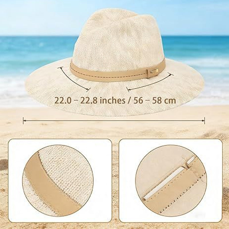 🌞👒 Összecsukható női kötött napellenző kalap – Elegáns fedora stílus UV-védelemmel