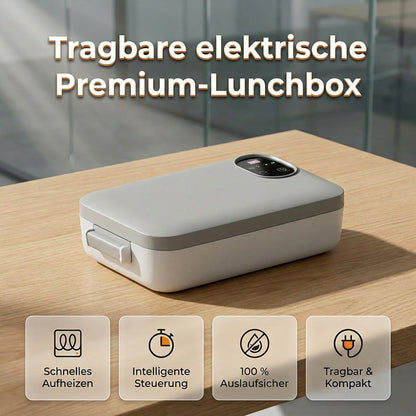 🍱 🔋 Elektromos uzsonnásdoboz USB töltéssel – Önmelegítő és könnyű – Tökéletes munkába, iskolába és utazáshoz ⚡