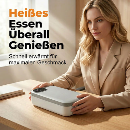 🍱 🔋 Elektromos uzsonnásdoboz USB töltéssel – Önmelegítő és könnyű – Tökéletes munkába, iskolába és utazáshoz ⚡