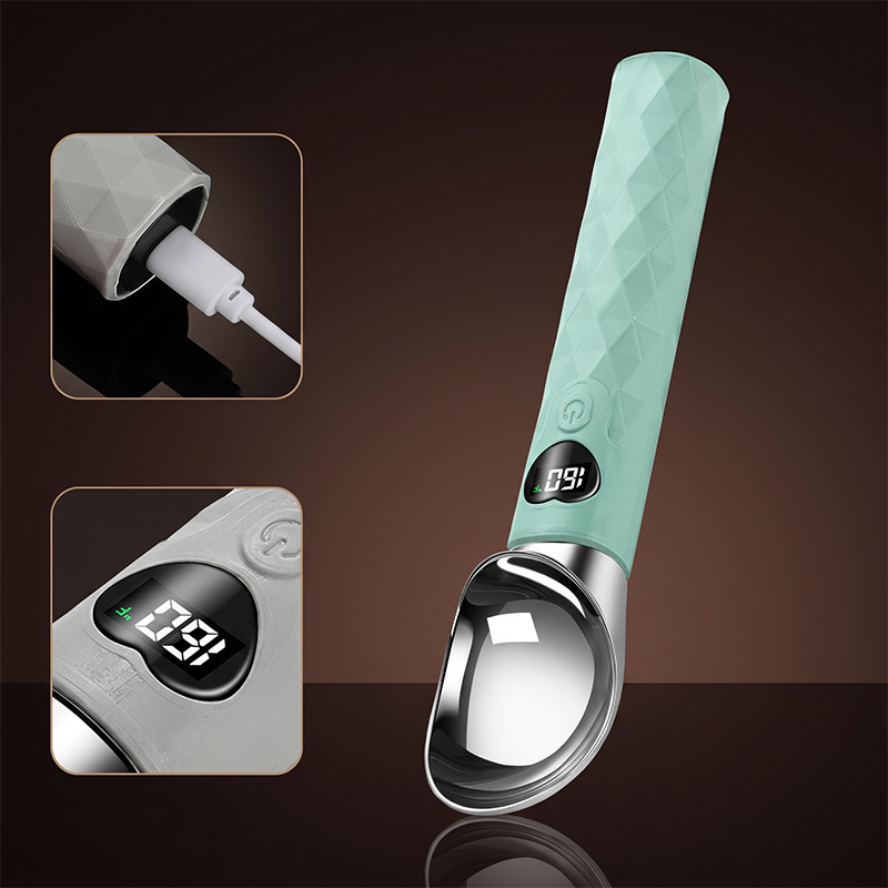 🍨 Digitális kijelzős, fűthető fagylaltkanál – Tökéletes gombócok másodpercek alatt