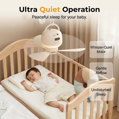 💨💡 Hordozható USB-s LED mennyezeti ventilátor – Hűsítés és világítás bárhol ❄️