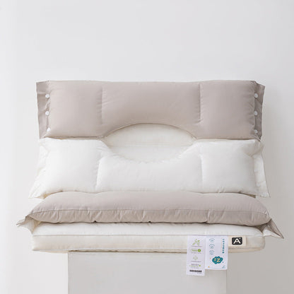 💙🛏️ Ergonomikus memóriahabos nyakpárna – A nyak kényelméért minden utazás során ✨