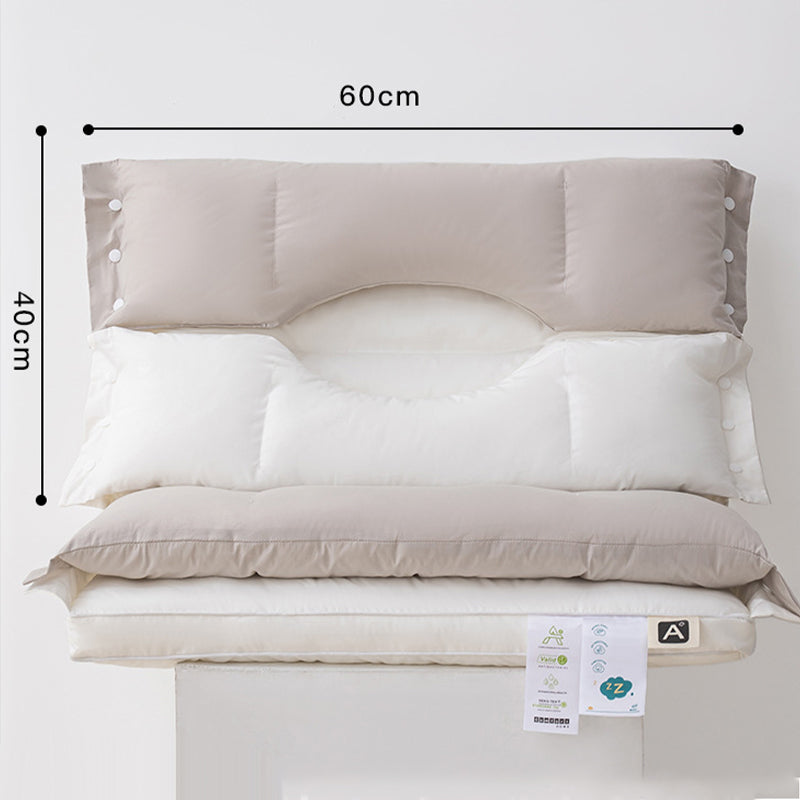 💙🛏️ Ergonomikus memóriahabos nyakpárna – A nyak kényelméért minden utazás során ✨