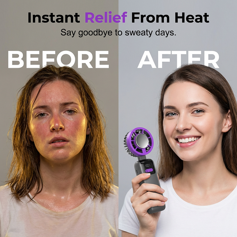🧊 Hordozható mini ventilátor