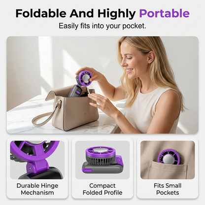 🧊 Hordozható mini ventilátor