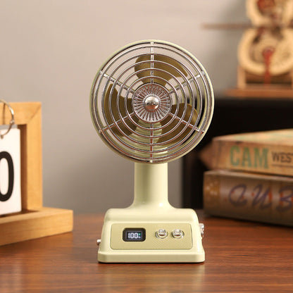 Hordozható, levegővel hűtött asztali ventilátor