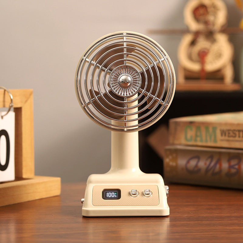 Hordozható, levegővel hűtött asztali ventilátor