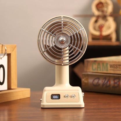 Hordozható, levegővel hűtött asztali ventilátor