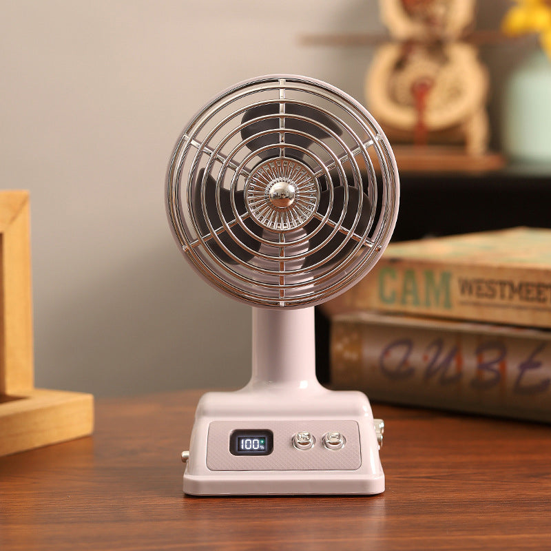 Hordozható, levegővel hűtött asztali ventilátor